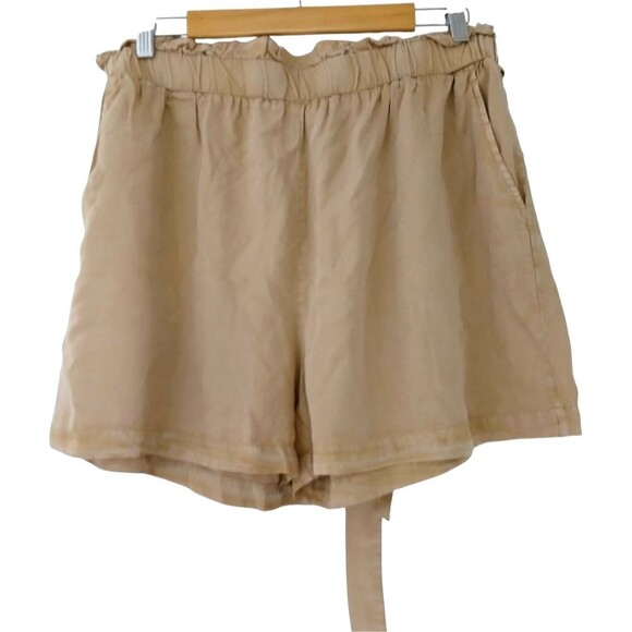 Jane and Delancey Shorts Garment Dye Paperbag Elastic High Rise Pull-On Size XL - Picture 3 of 8